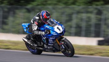 Gagne Quickest In Tightly Knit Superbike Q1 At Brainerd International Raceway